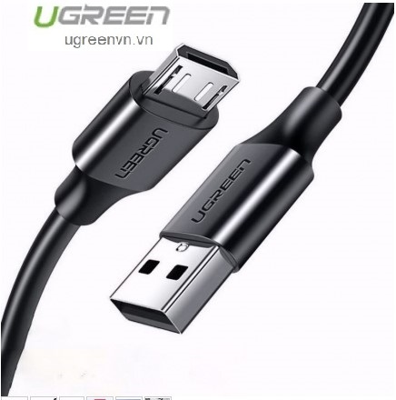 Cáp sạc micro USB dài 2m chính hãng Ugreen 60138 cao cấp